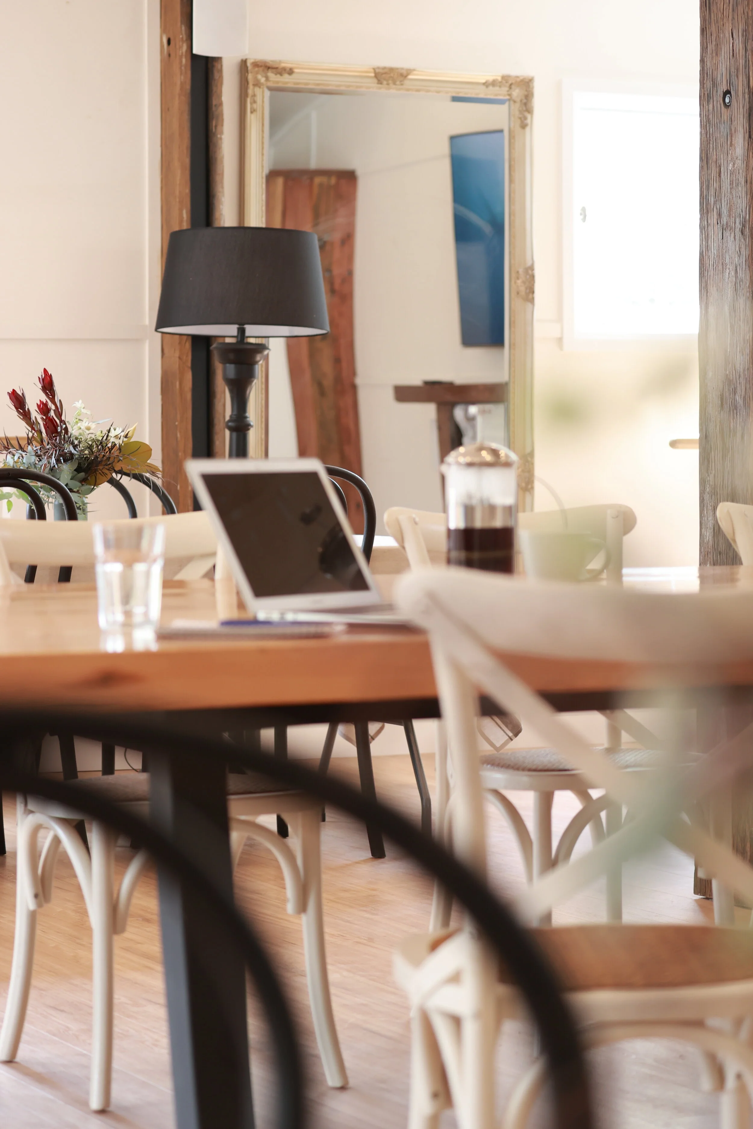 The barn is a perfect spot for larger team sessions