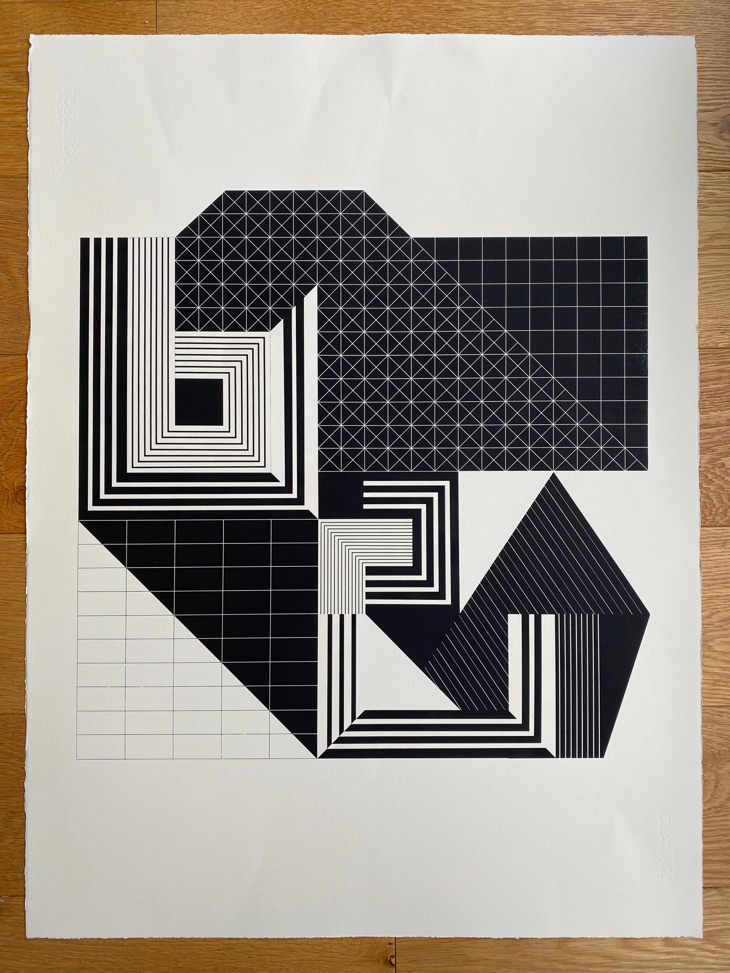 Lunan, 76x57cm screen print on Somerset 300gsm, 2020