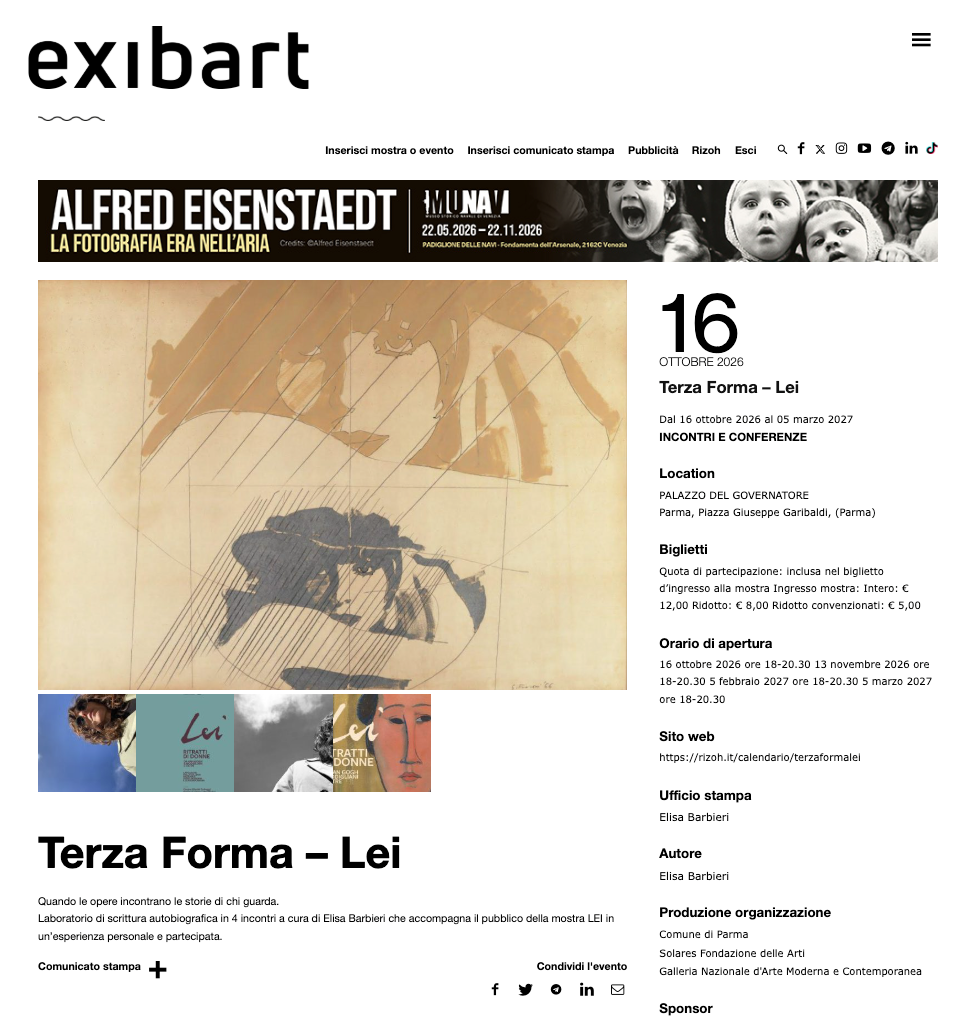 TERZA FORMA | LEI /// EXIBART
