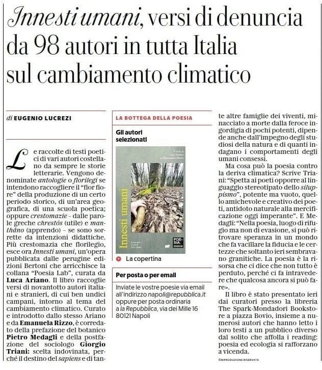INNESTI UMANI /// LA REPUBBLICA NAPOLI /// 24_10_2026