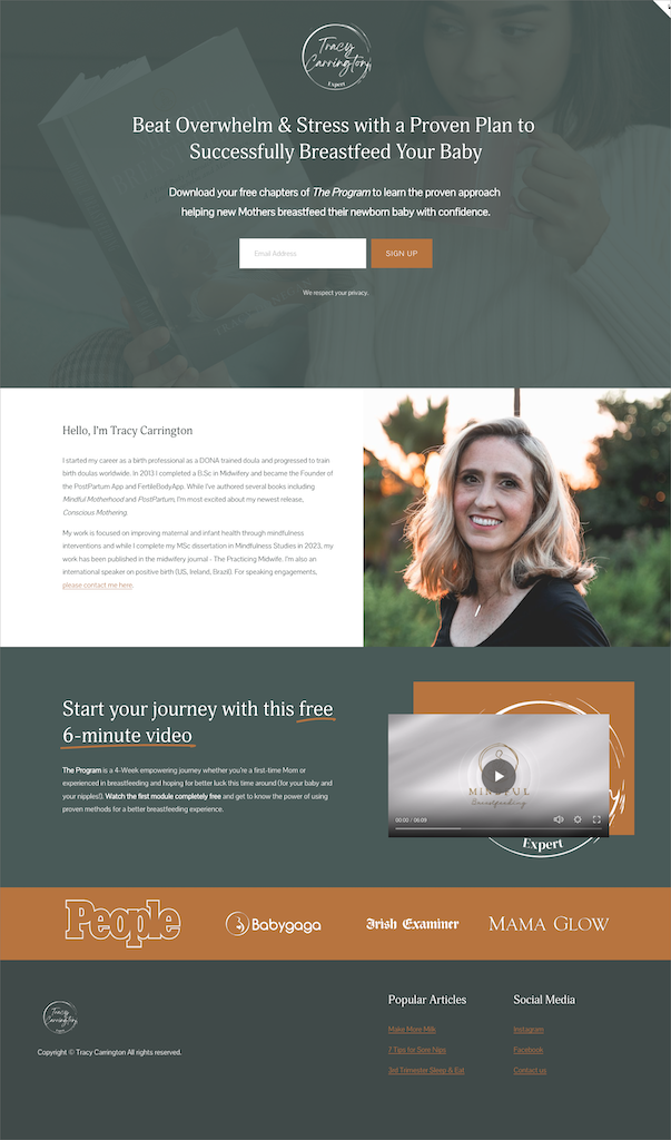 Squarespace Landing Page Template for Authors — MOUSHI Squarespace Landing Page Template for Authors — MOUSHI