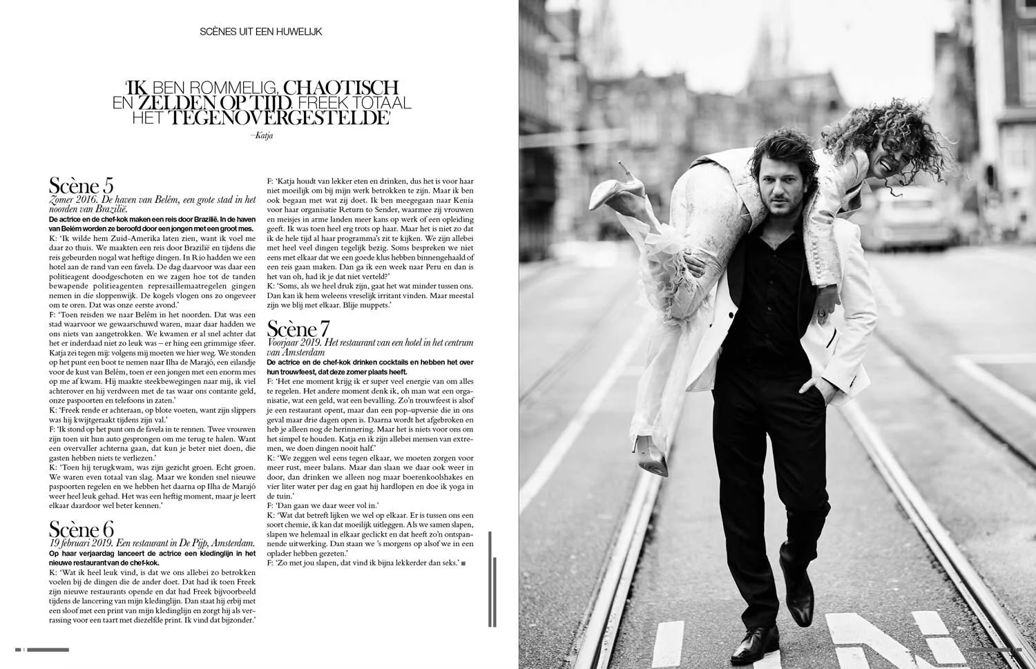 Art Direction for interview with Katja Schuurmans & Freek van Noortwijk 
Photography Stel Nagel
Styling Brigitte Kramer