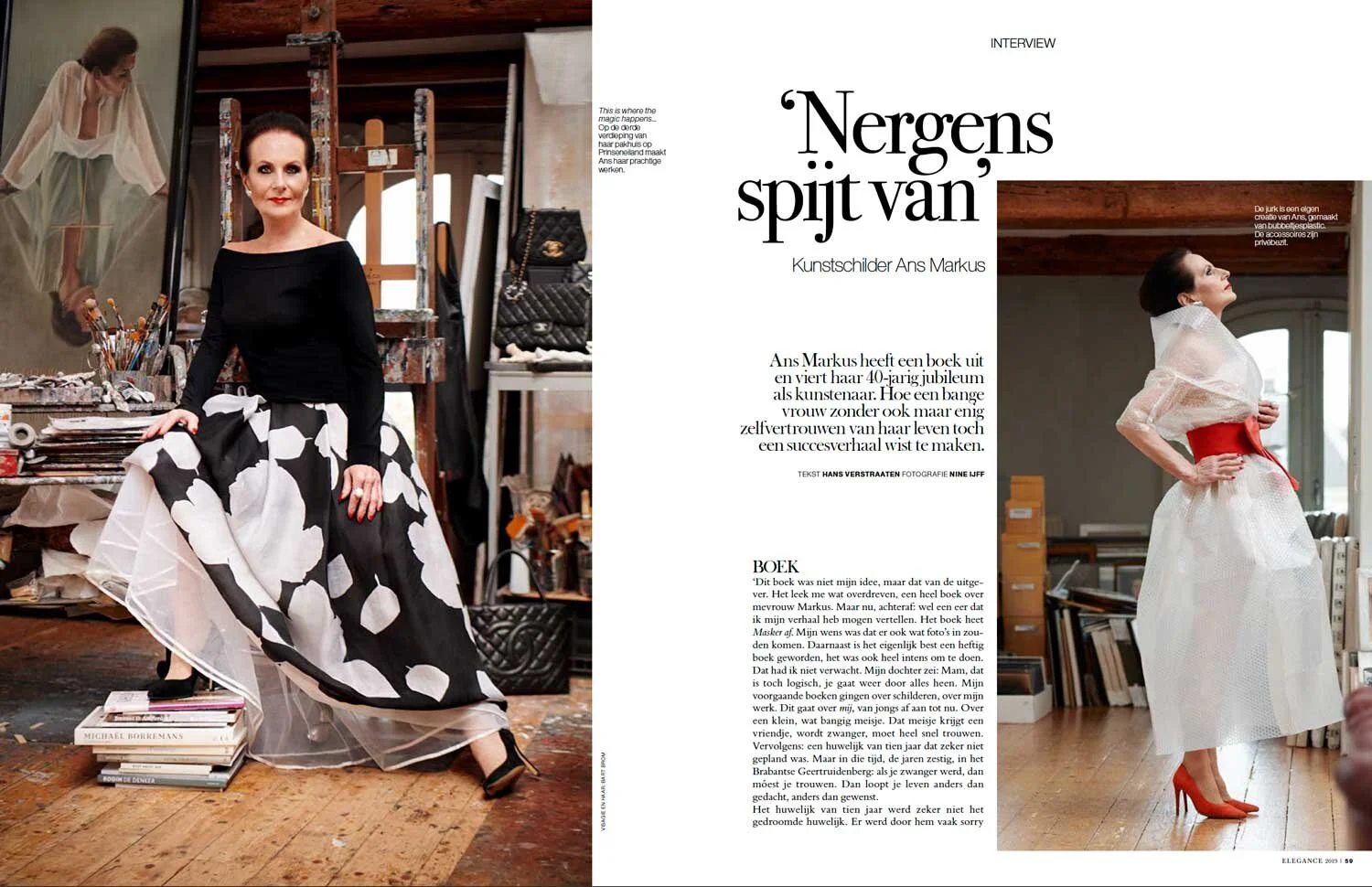 Art Direction for interview with Ans Markus 
Photography Nine IJf
Styling by Ans Markus