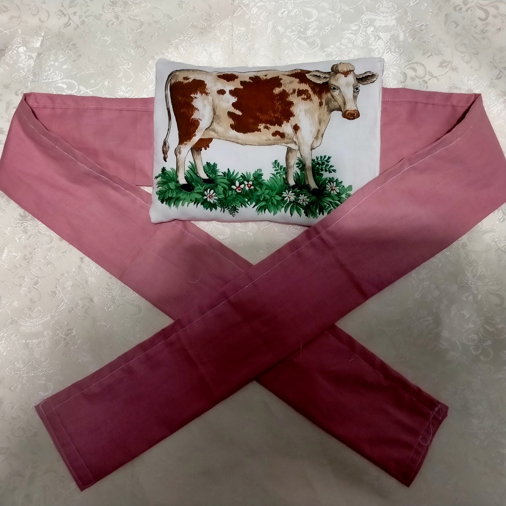 Feeling sore and in need of some comforting lavender to help soothe away those aches and pains. This Brown Cow is ready and willing to help! He is filled with lavender