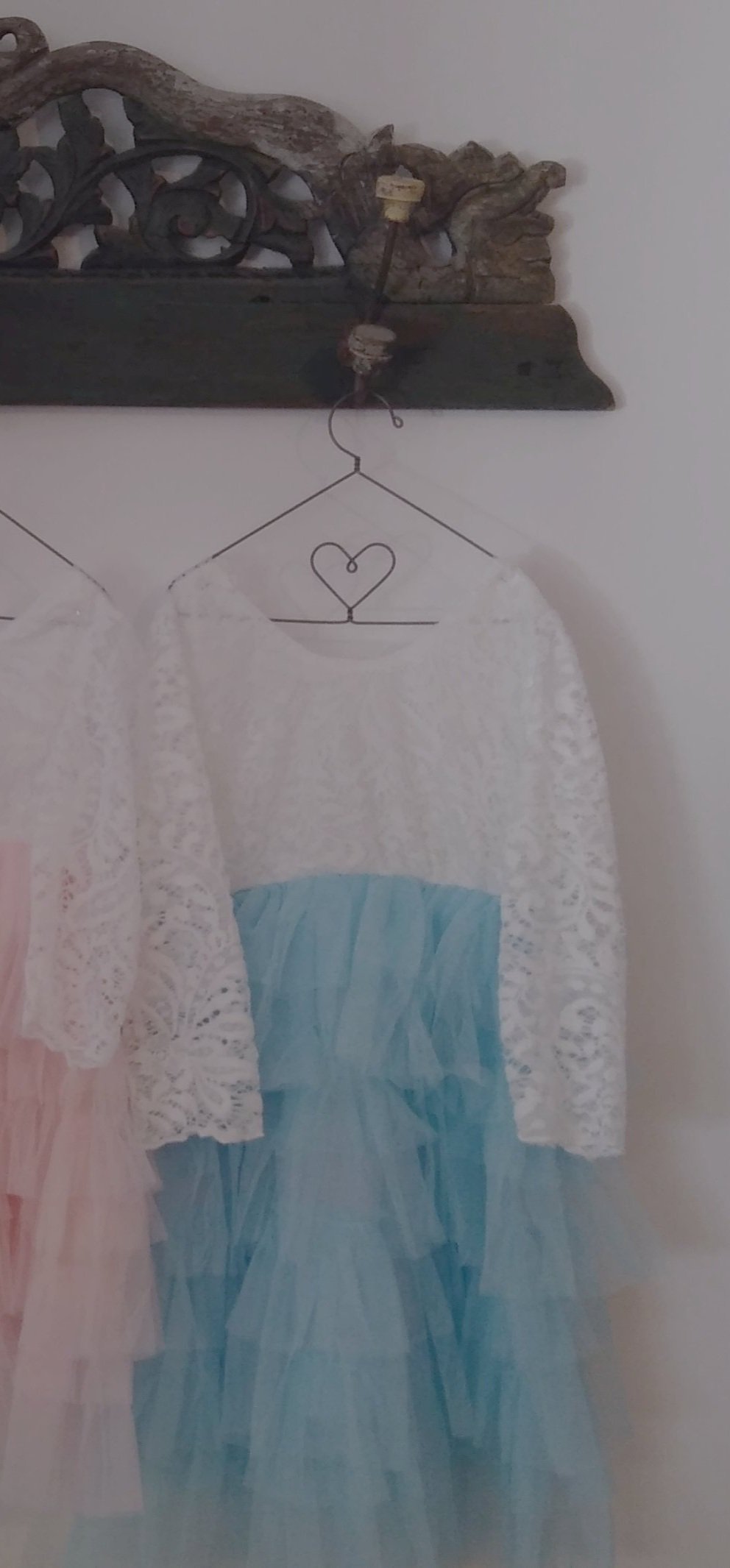Girls Lace Bodice Tutu. Soft Pale Blue. Available in two sizes for the 12 month old and the 2 year old.