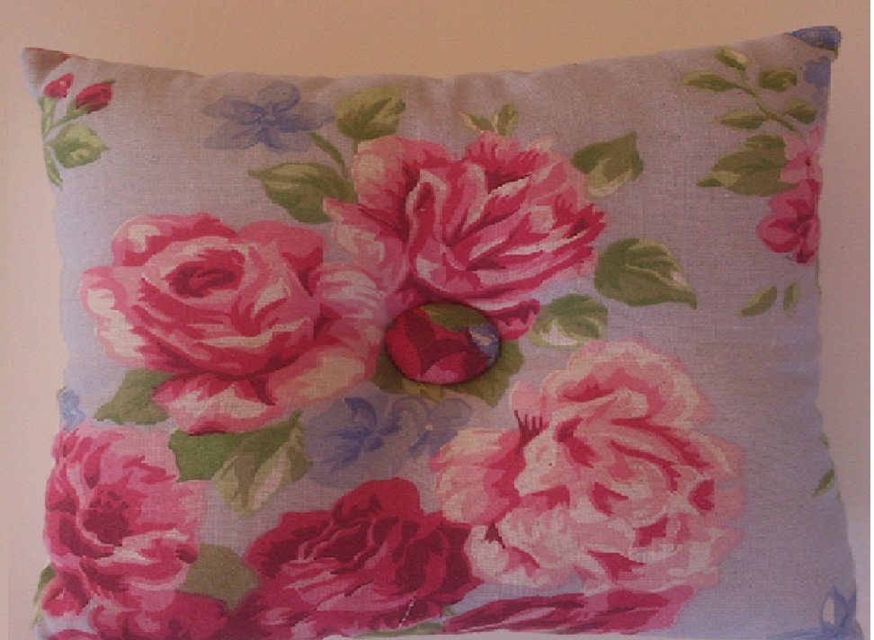 CG Blue Floral Button Cushion 1.jpg