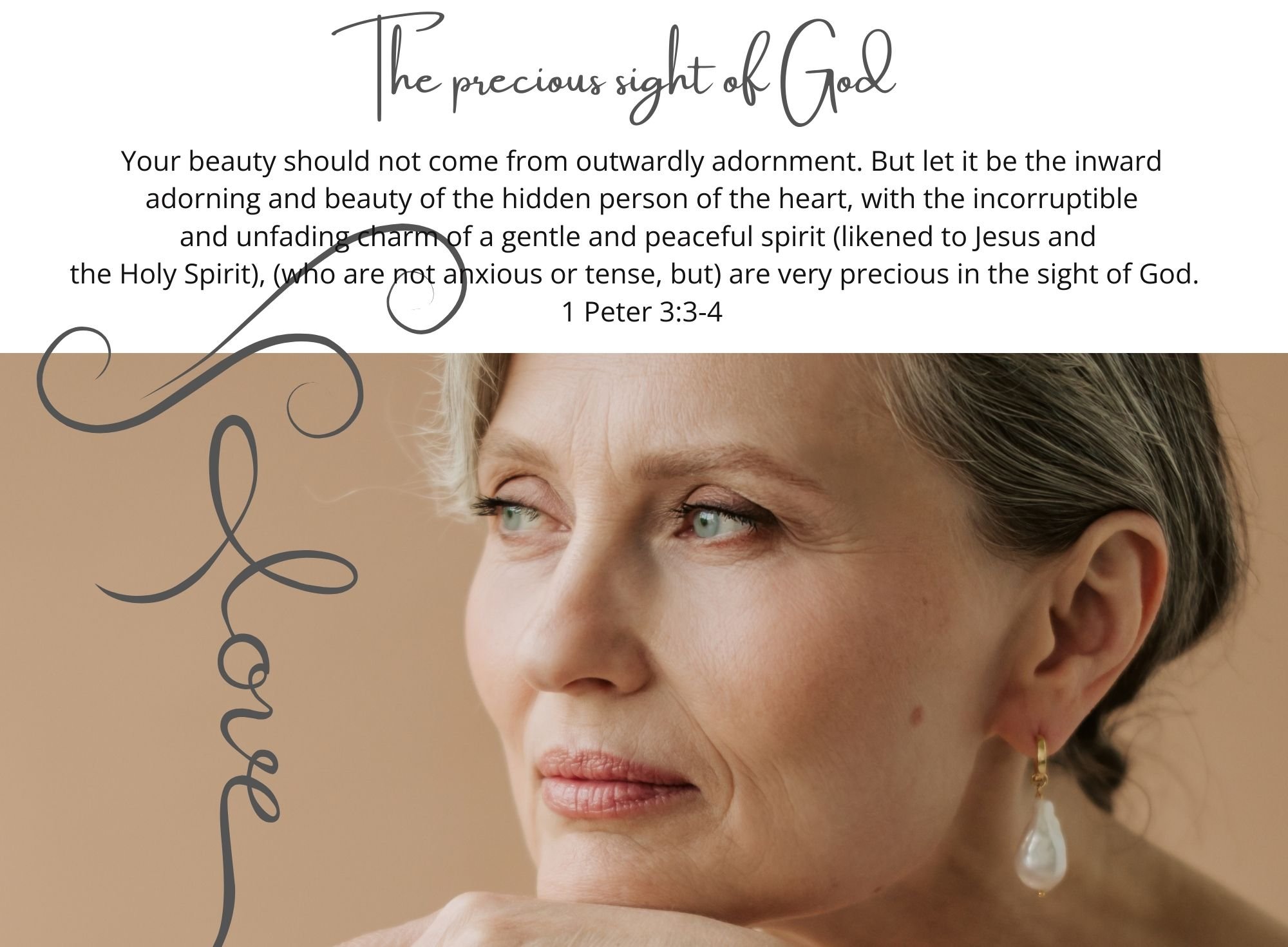 Digital Download -1 Peter 3:3-4 -  The Precious Sight Of God