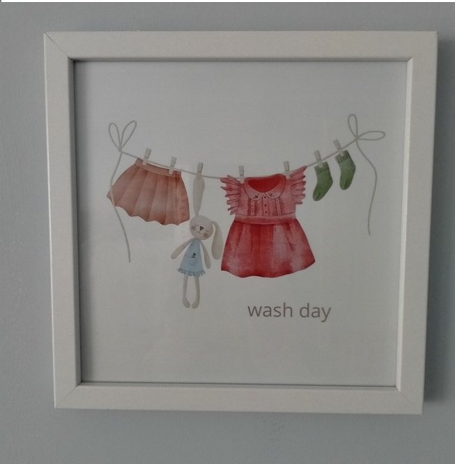 Vintage Look Rabbit Prints - White Wooden and Glass Frame - Set of Three or sold individually