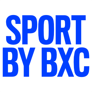 Text in blue that reads "SPORT BY BXC".