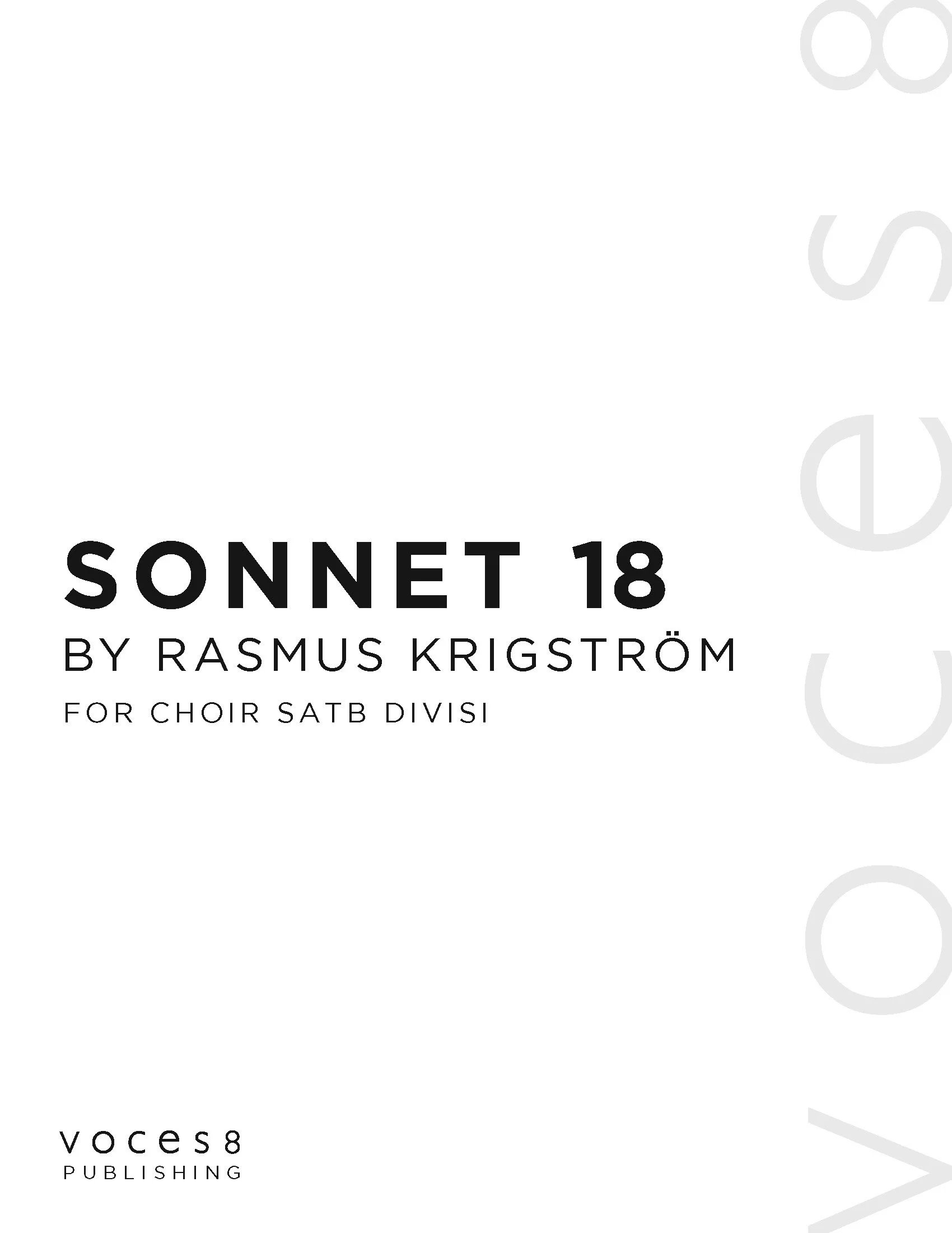 Buy Digital Sheet Music — VOCES8 - A Choral Ensemble