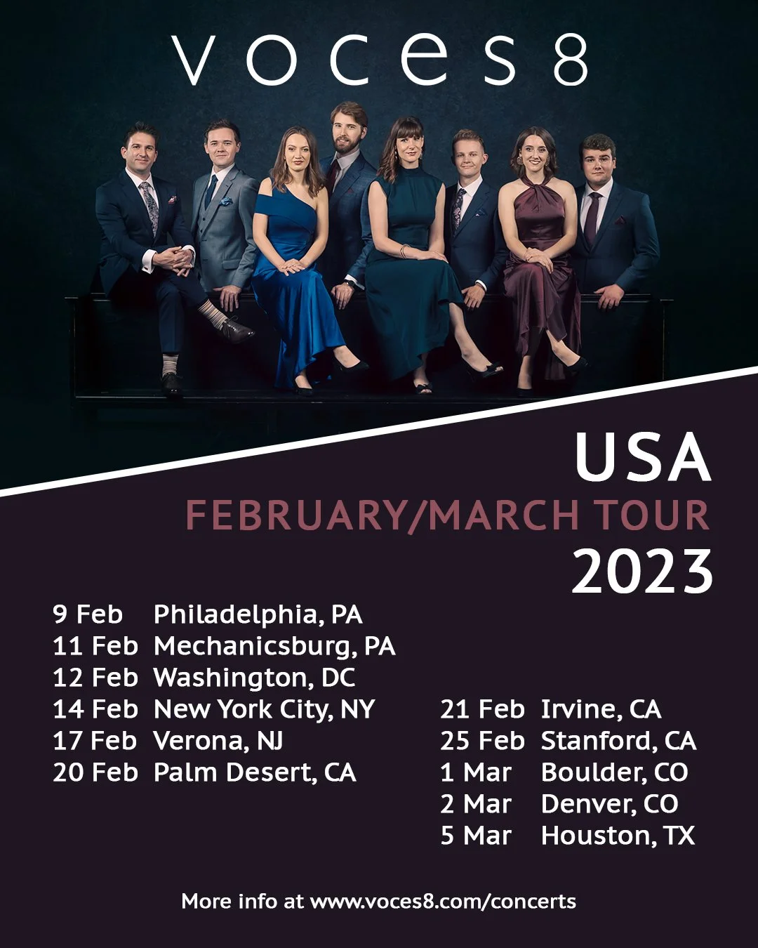 VOCES8 US Tour 2025 — VOCES8