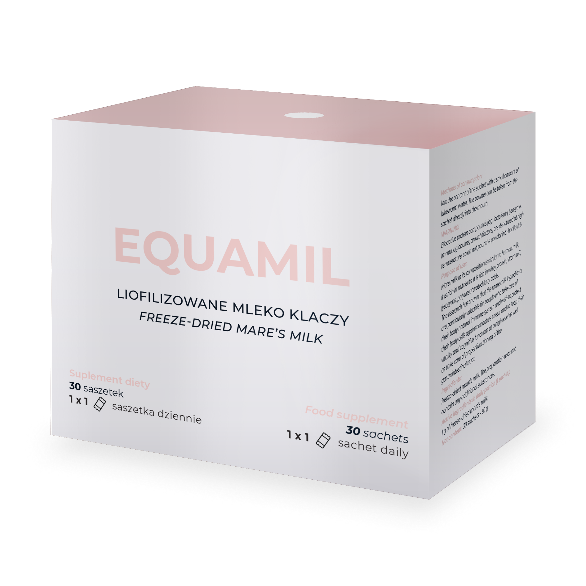 EQUAMIL - pure freeze-dried mare's milk