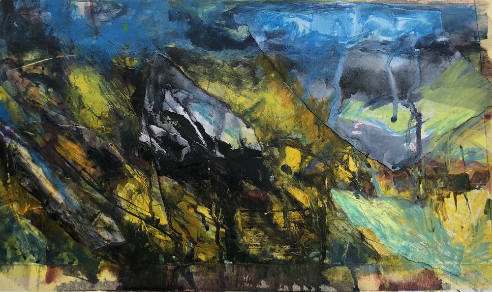 View from Selsley Common V. Mixed media on paper, 35x30cm.jpg