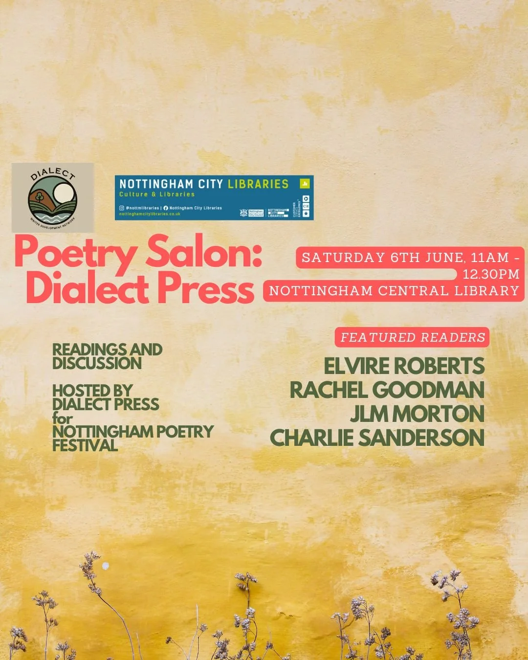 Nottingham Poetry Festival: Dialect Press Poetry Salon