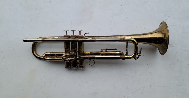 Messing Jagdhorn Posthorn  25 cm Brass  Horn Trompete  Militär Horn