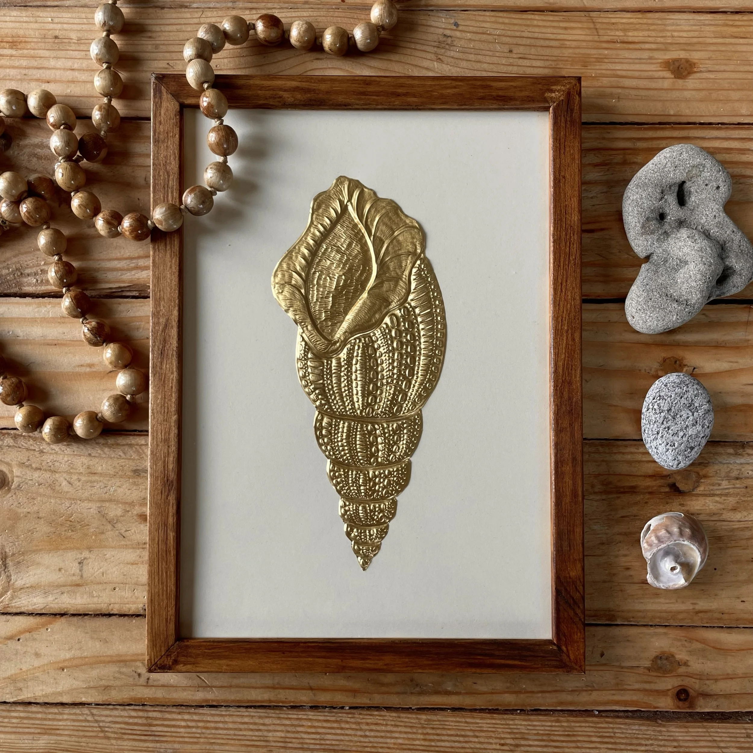 Conque - talisman encadré (moyen) (PRÉCOMMANDE)
