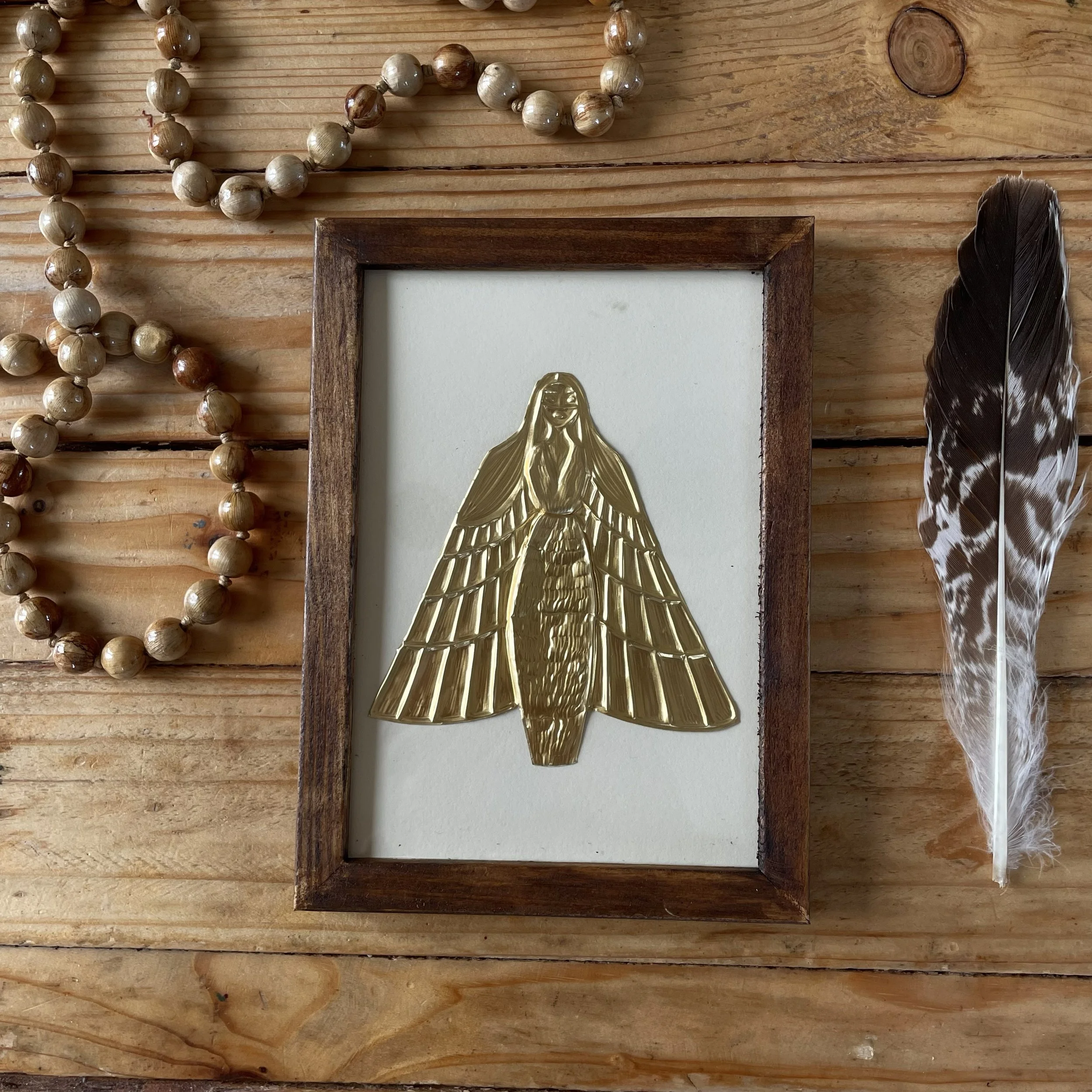 Gardienne - talisman encadré (petit)