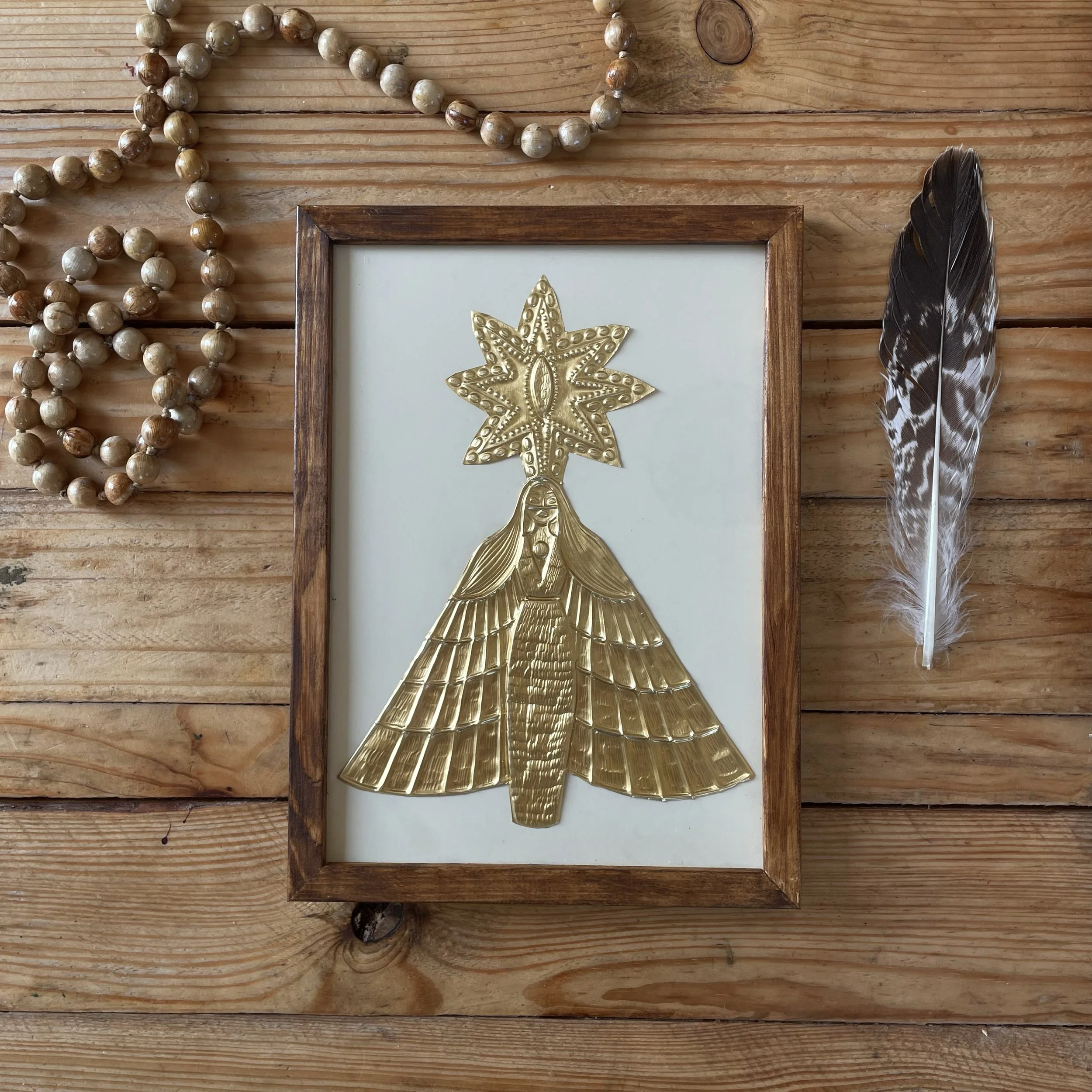 Gardienne - talisman encadré (moyen)