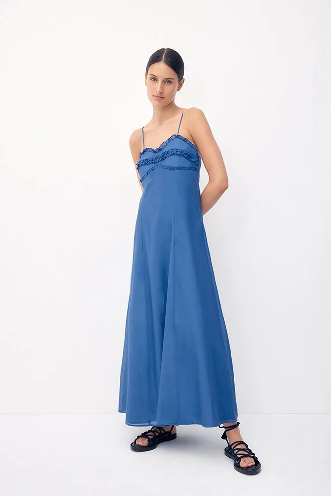 MAEVE DRESS - ATLANTIC BLUE