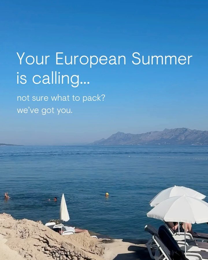euro summer checklist: we got you ✅
