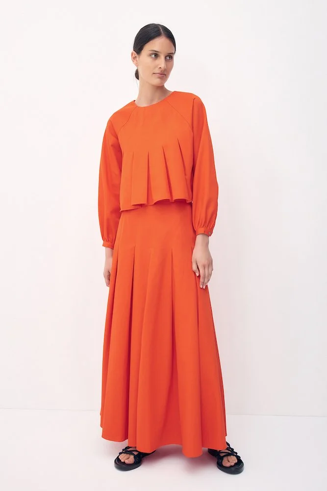 AURORA SKIRT - TANGERINE