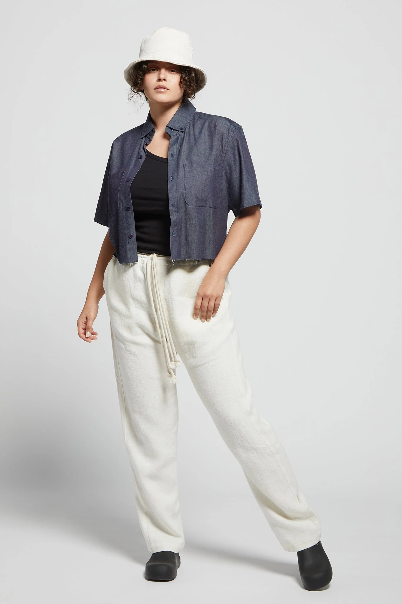 A.04
Cropped Chambray Shirt
