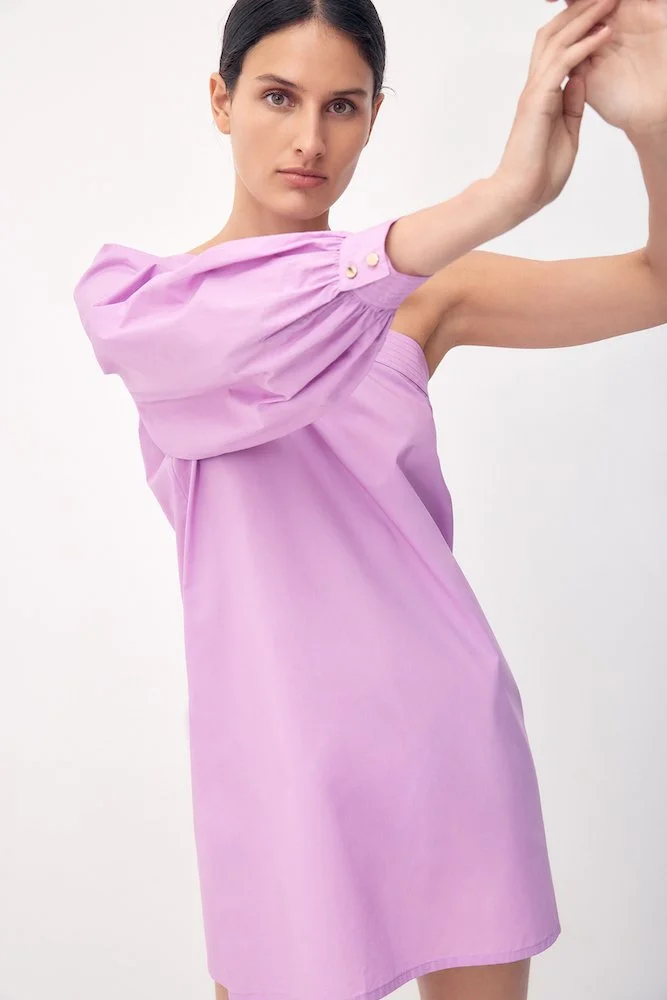 EFFIE ONE SHOULDER DRESS - LILAC