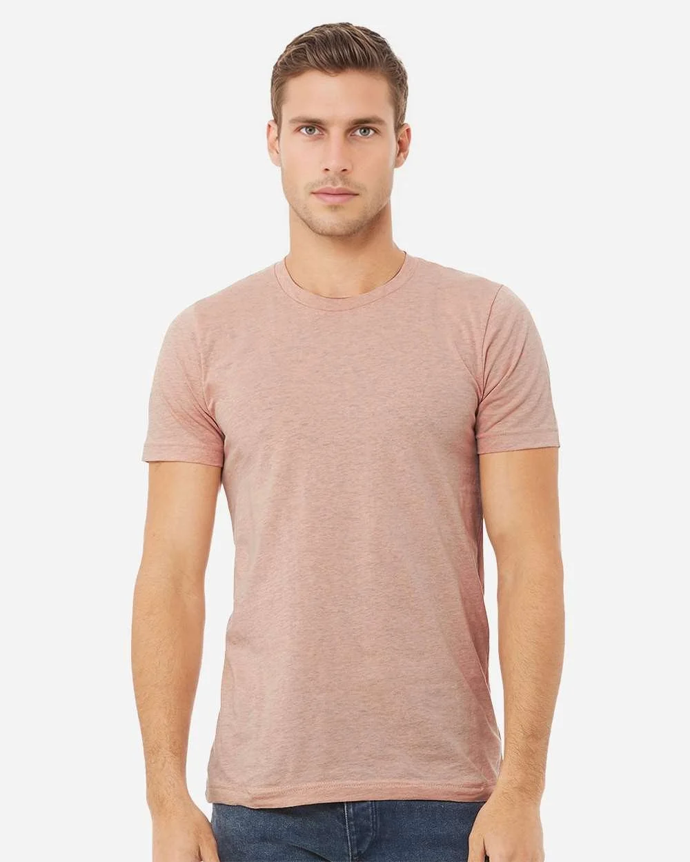 BELLA_+_CANVAS_3001CVC_Heather_Prism_Peach_Front_High_Model.jpg