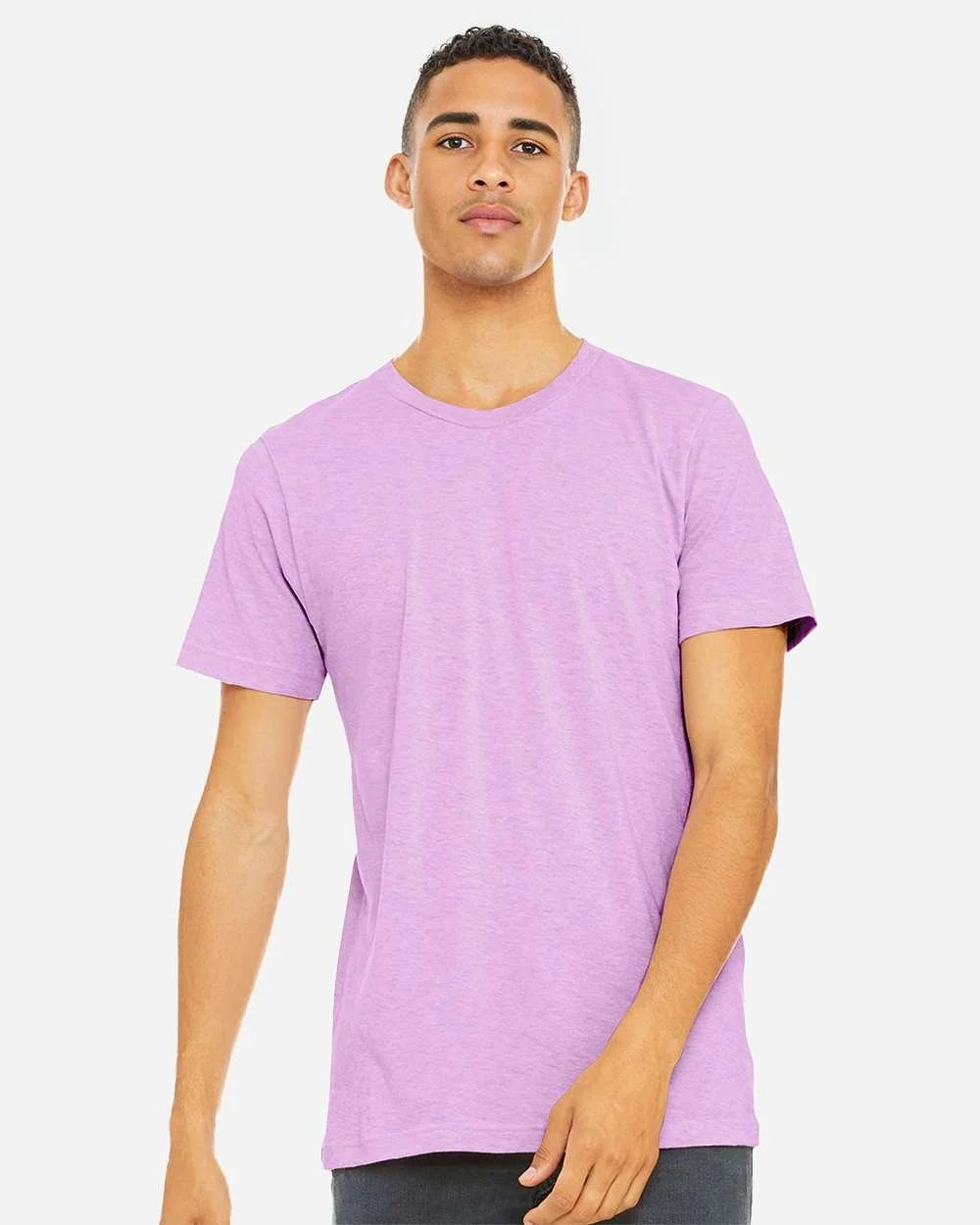 BELLA_+_CANVAS_3001CVC_Heather_Prism_Lilac_Front_High_Model.jpg