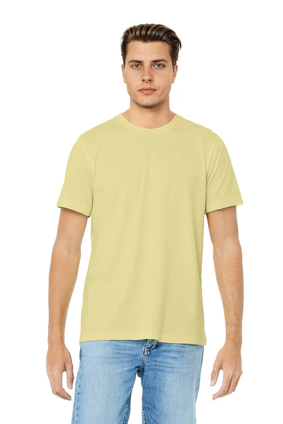 BELLA_+_CANVAS_3001CVC_Heather French Vanilla_Front_High_Model.jpg