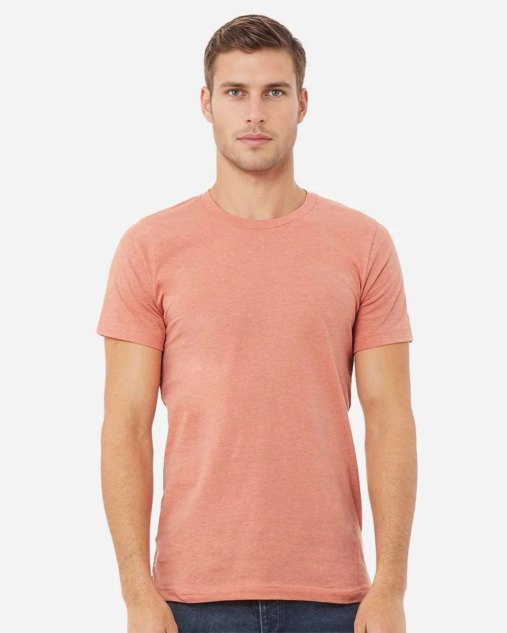 BELLA_+_CANVAS_3001CVC_Heather_Prism_Sunset_Front_High_Model.jpg