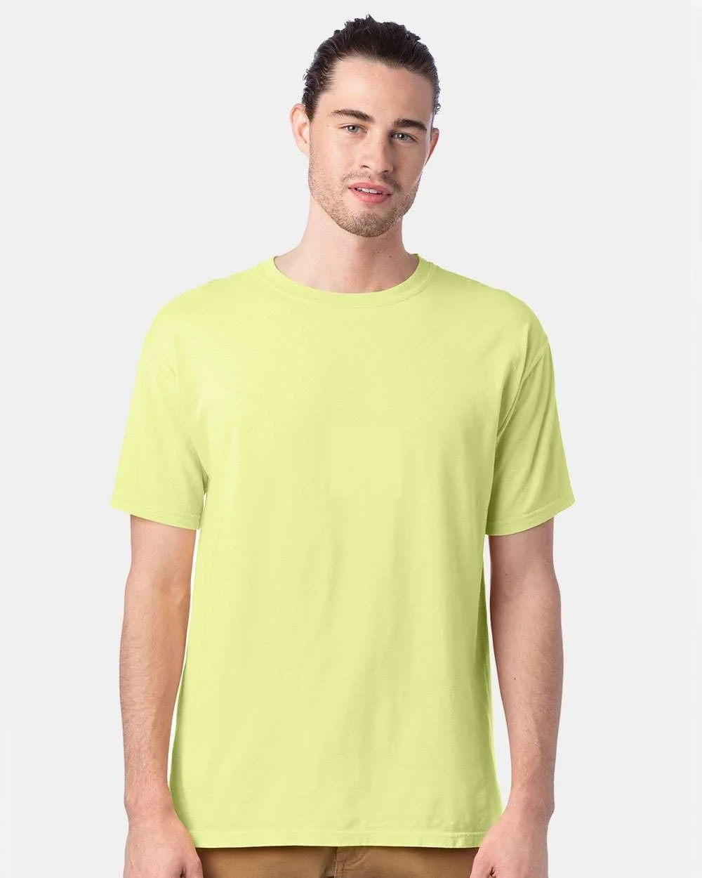 ComfortWash_by_Hanes_GDH100_Chic_Lime_Front_High_Model.jpg