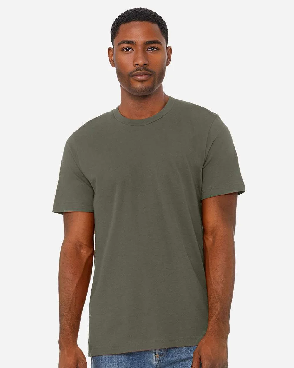 BELLA_+_CANVAS_3001CVC_Heather_Military_Green_Front_High_Model.jpg