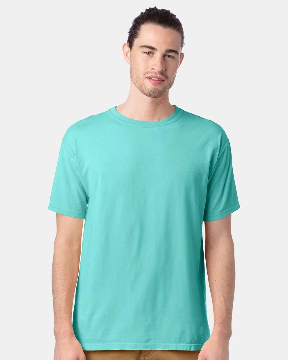 ComfortWash_by_Hanes_GDH100_Mint_Front_High_Model.jpg