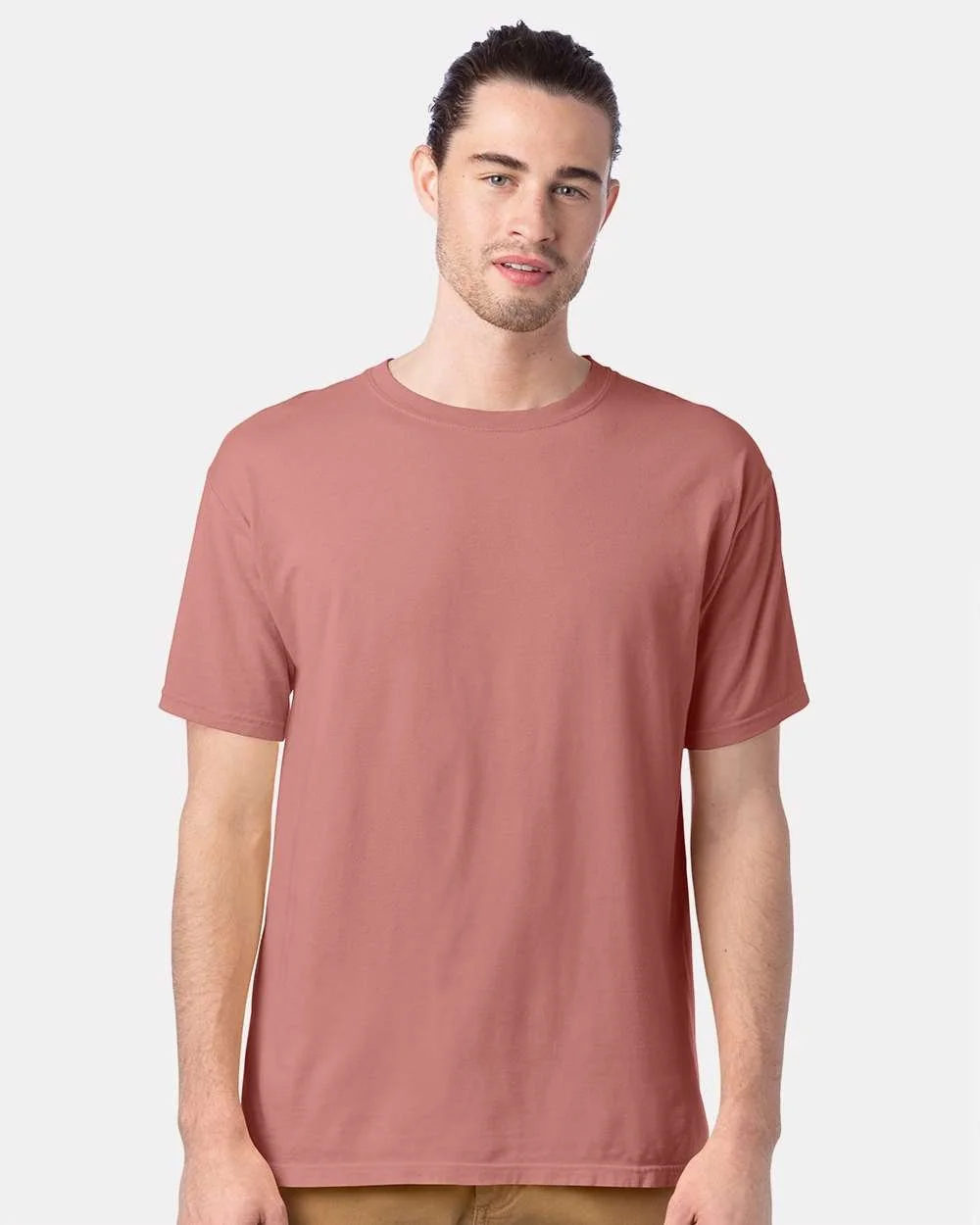 ComfortWash_by_Hanes_GDH100_Mauve_Front_High_Model.jpg