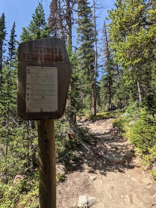 Regulations sign 