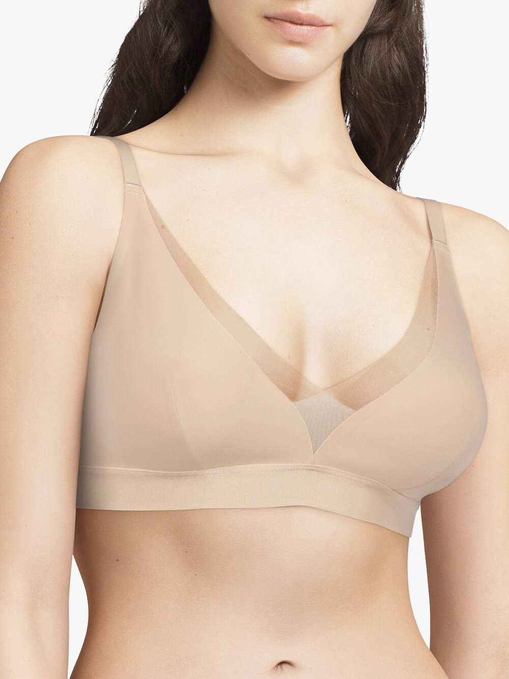 Chantelle soft wireless bra with sheer detail — Mimi & You Lingerie