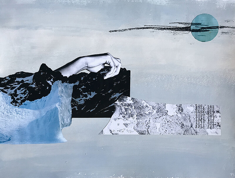 Iceberg Melt &amp; Blue Moon_12"x9"