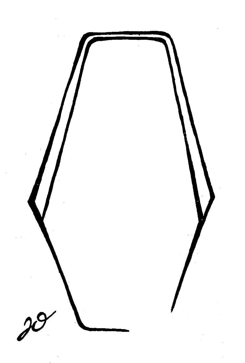 Hand-drawn sketch illustrating the Strata Mirror’s intentional asymmetry and perimeter linework.