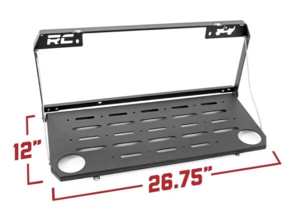 Rough Country: JEEP TAILGATE TABLE | FOLDING (18-20 WRANGLER JL / JLU)