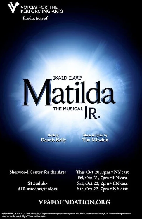 Roald Dahl’s Matilda Jr 2022 Playbill