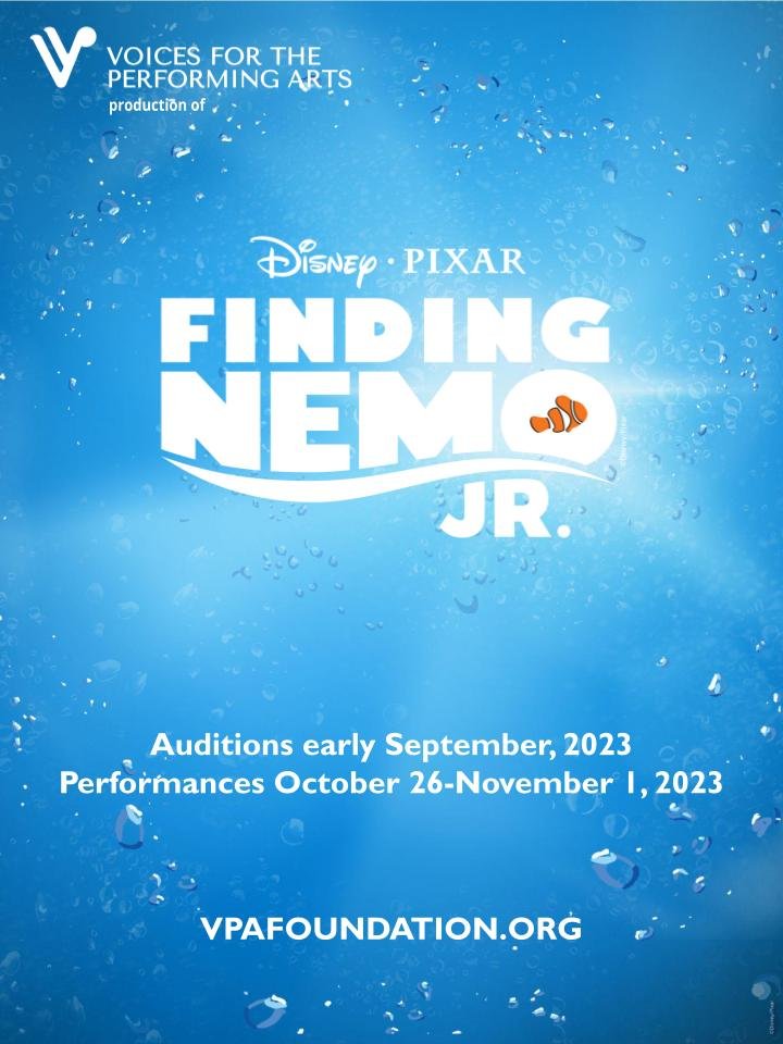 Finding Nemo Jr 2023 Auditions — VPA Foundation