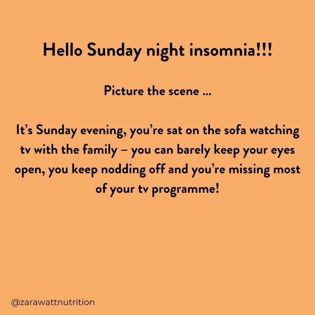 Hello Sunday night insomnia!!!

Picture the scene &hellip;

It&rsquo;s Sunday evening, you&rsquo;re sat on the sofa watching tv with the family &ndash; you can barely keep your eyes open, you keep nodding off and you&rsquo;re missing most of your tv 