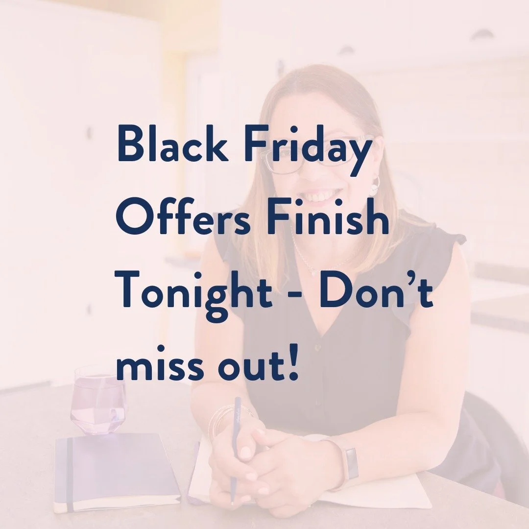 Black Friday Offers Finish Tonight at Midnight!!

Don't miss out - whether you want to take action before 2025 ends, or whether you want to know you're going to kick off 2026 in a positive way, I've got you covered!

OFFER 1: 7-Day Winter Reboot, 19-