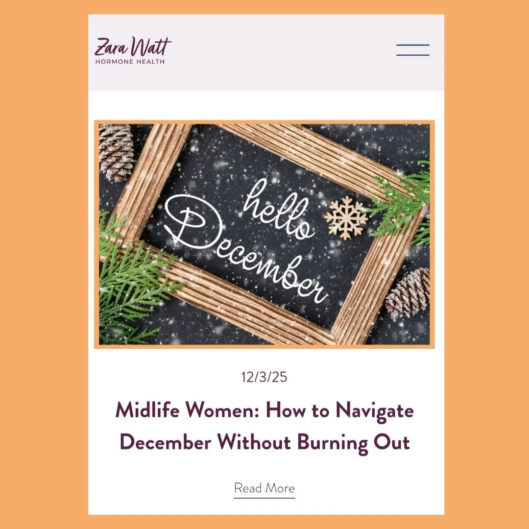 December can be magical &hellip; but it can also drain your midlife body fast.

Check out this week's blog for 5 simple ways to stay grounded, energised and symptom-steady this month.

A calmer Christmas is absolutely possible (and yes, you deserve i