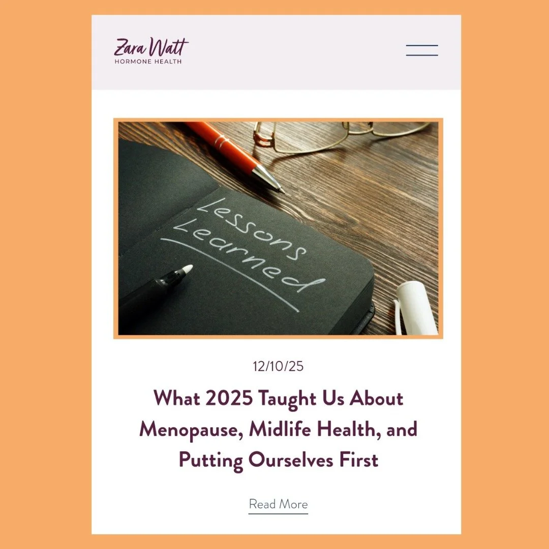 2025 taught midlife women some powerful health lessons, and they&rsquo;re shaping how we move into 2026.

Check out this week's blog for the themes I saw most this year, and why they matter for your menopause journey.

To read the full blog, head to 