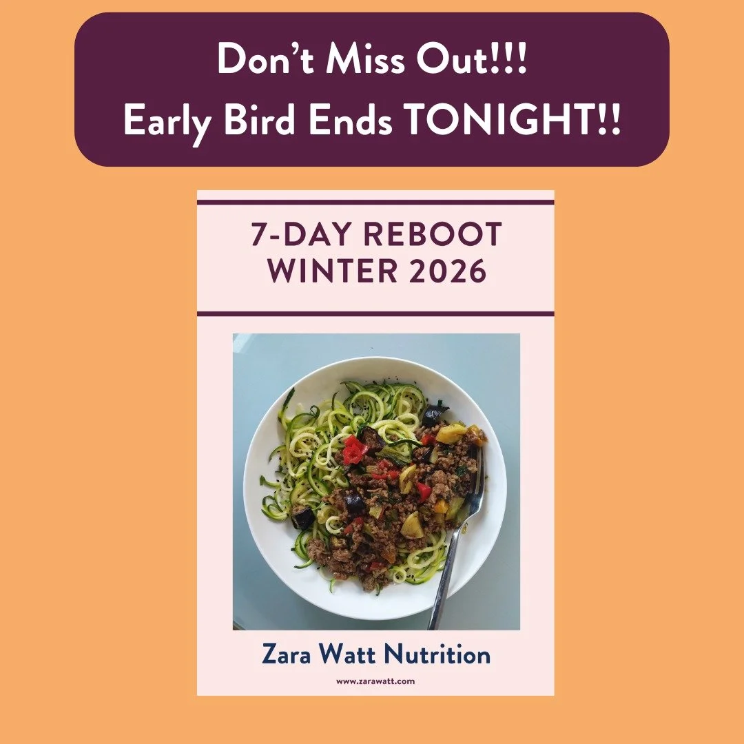 Hurry, hurry!!! Don&rsquo;t miss out!!

Who else wants to rediscover healthy eating in just 7 days?

Join my 7-Day Winter Reboot: 19-25 January, and get all this 👇

✔️ Reset your eating habits
✔️ Get all-day energy
✔️ Wake up refreshed &amp; ready f