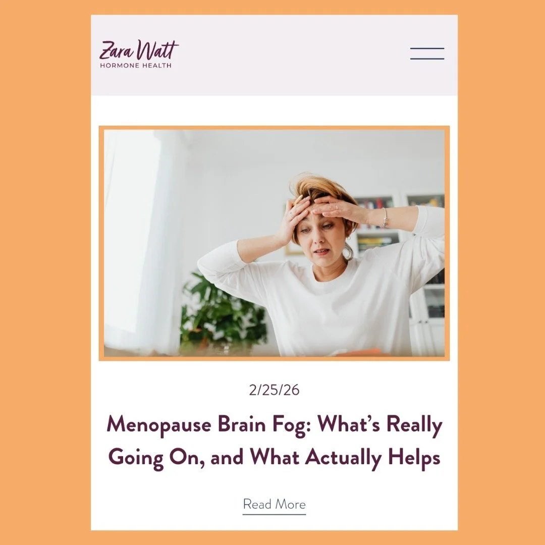 Do you ever walk into a room and forget why you&rsquo;re there? 

Or struggle to find the right word mid-sentence? 

Me too!

This is menopause brain fog.

And it happens because your hormones are shifting, your sleep may be off, and stress levels ar