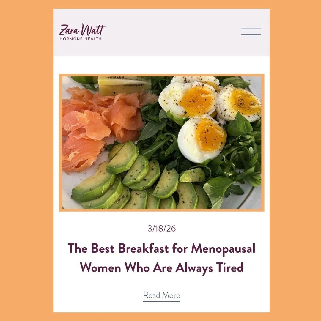 New blog post on my website!

"The Best Breakfast for Menopausal Women Who Are Always Tired"

If you&rsquo;re waking up already exhausted, reaching for caffeine before you&rsquo;ve even had a sip of water, and wondering why your energy neve