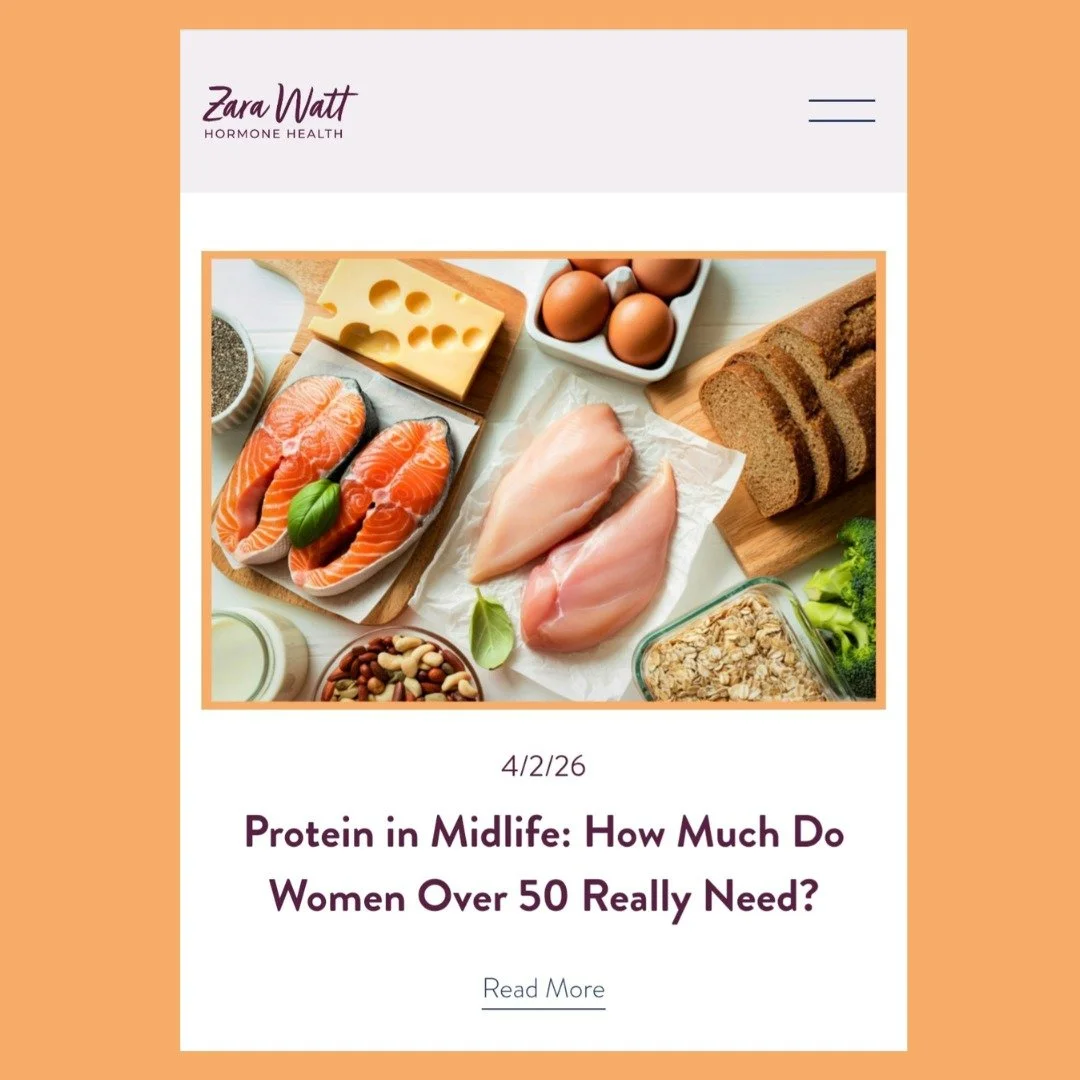 New blog post on my website:

"Protein in Midlife: How Much Do Women Over 50 Really Need?"

If you've been confused about how much protein you should be eating, why it's important, and how you can increase your protein intake, then take a r